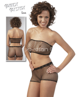 חזיית סטרפלס ובוקסר מרשת