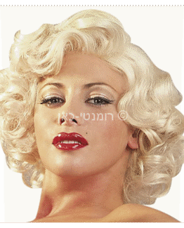 פאה בלונדינית קצרה דמוי מרלין מונרו