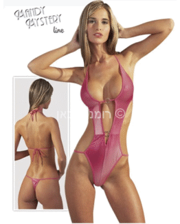 בגד גוף ורוד נוצץ